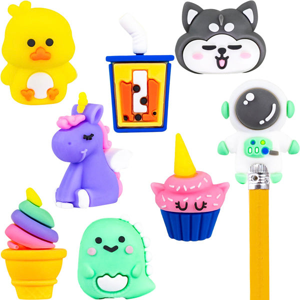Bitty Buddy Pencil Toppers in 2" Capsule