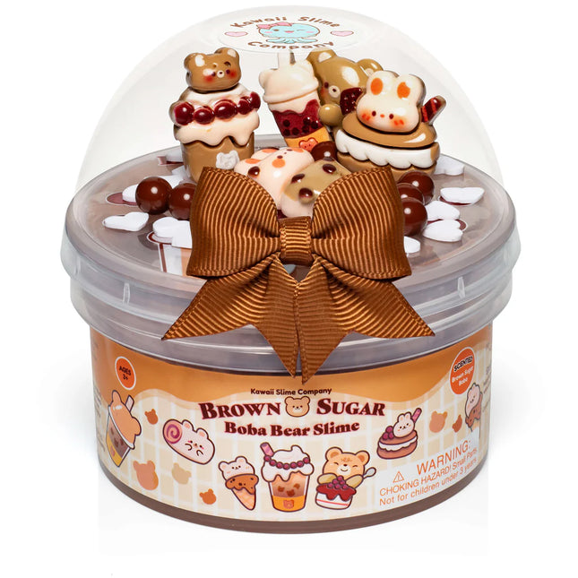 Brown Sugar Boba Bear Signature Dome™ Slime