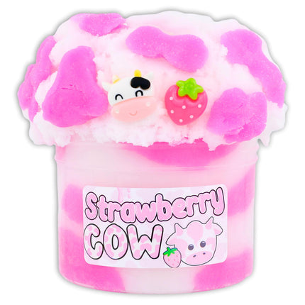 Strawberry Cow Slime 8oz