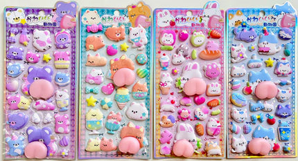 Sticker Animal Squishy Butt