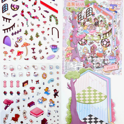 Sticker 3D Diorama Fantasy