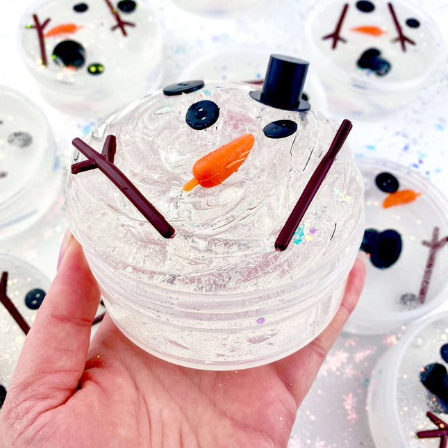 Melted Snowman Clear Slime