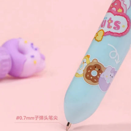 Pen  Donut Animal 8 Colors Ball Pen