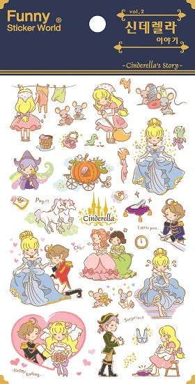 Sticker Cinderella Fairy Tale
