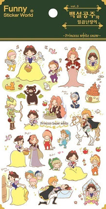 Sticker Snow White Fairy Tale