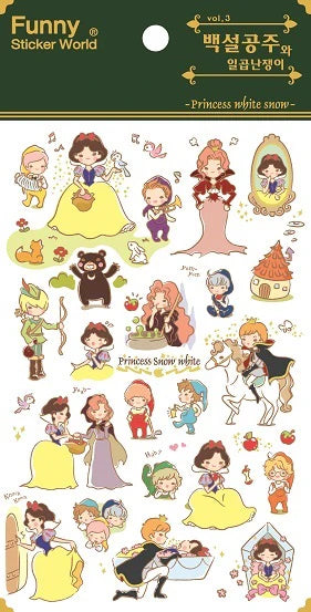Sticker Snow White Fairy Tale