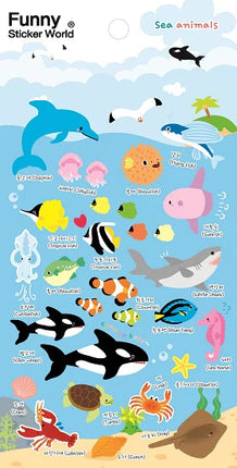 Sticker Sea Animal Puffy