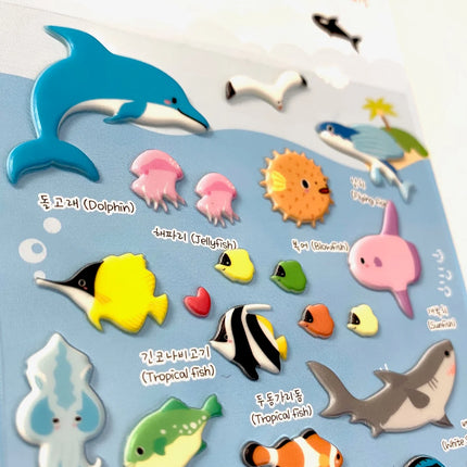 Sticker Sea Animal Puffy