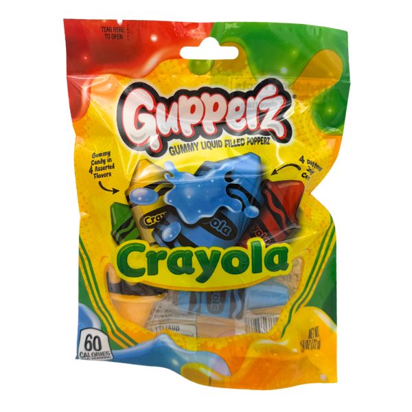 Gupperz Crayola Liquid Filled Gummy 2.54oz Bag