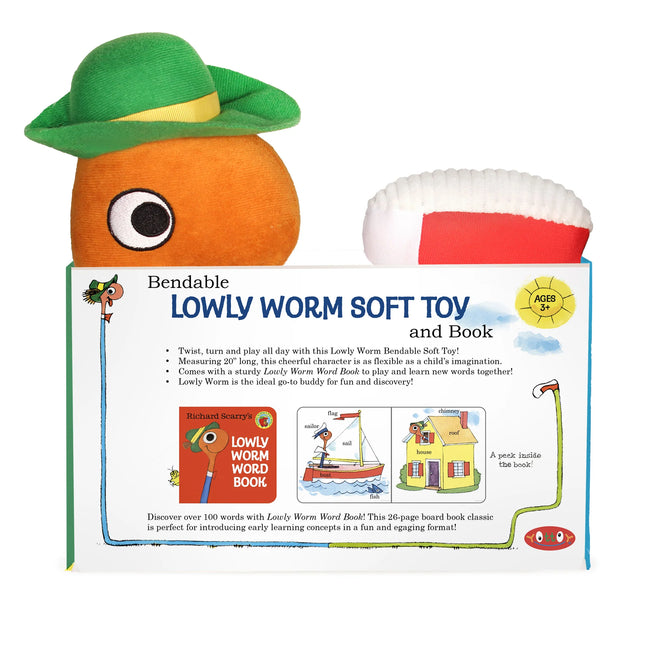 RS  Lowly Worm Bendable Toy w/Book
