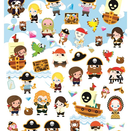 Sticker Treasure Island Pirate