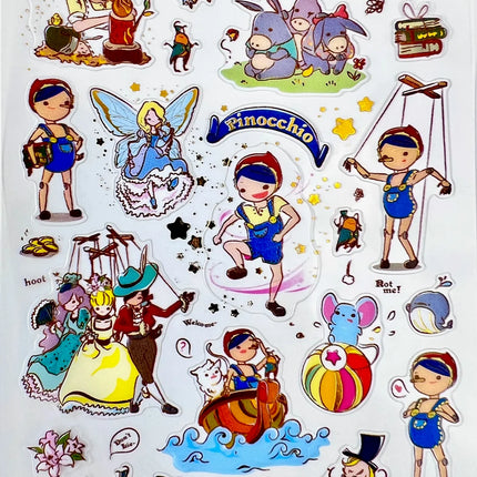 Sticker Pinocchio Fairy Tale