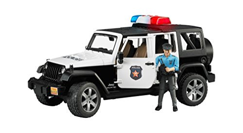 Jeep Rubicon Police car + light skin Policeman