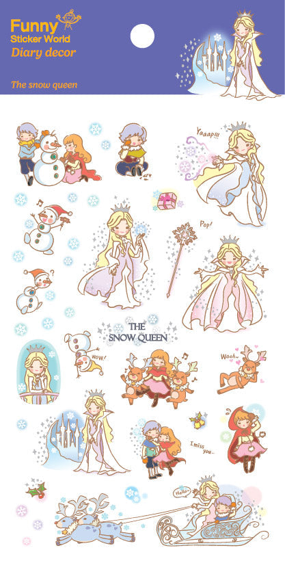 Sticker Snow Queen Fairy Tale
