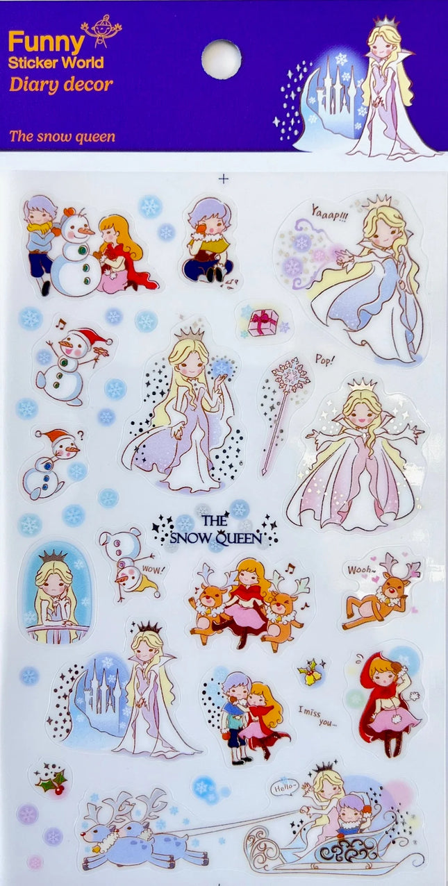Sticker Snow Queen Fairy Tale