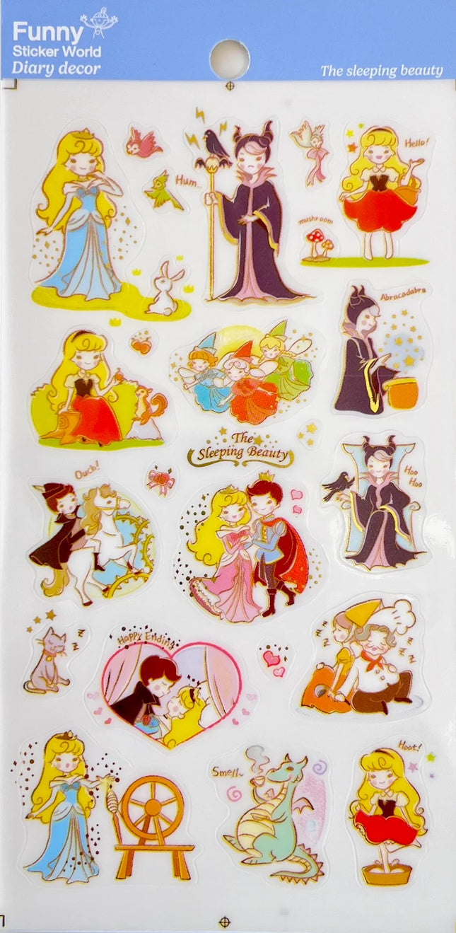 Sticker Sleeping Beauty Fairy Tale