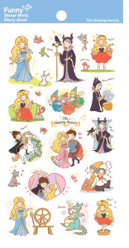 Sticker Sleeping Beauty Fairy Tale
