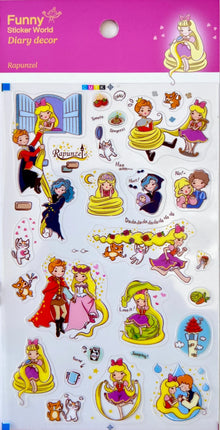 Sticker Rapunzel Fairy Tale