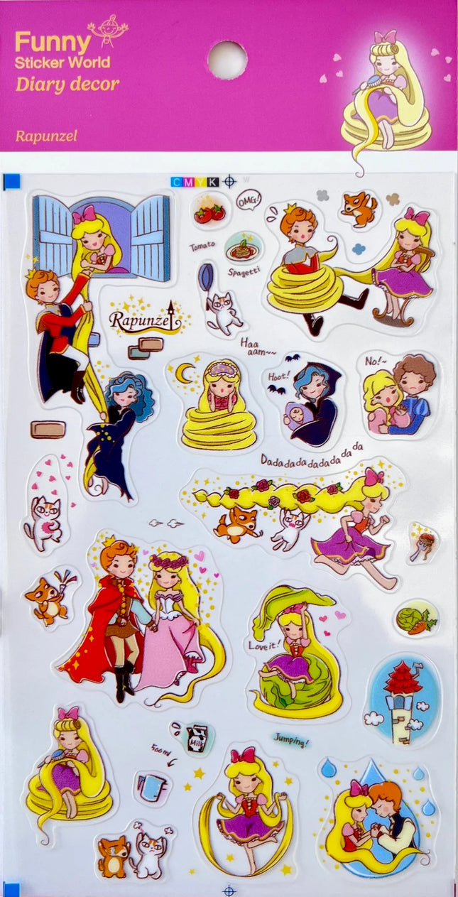 Sticker Rapunzel Fairy Tale