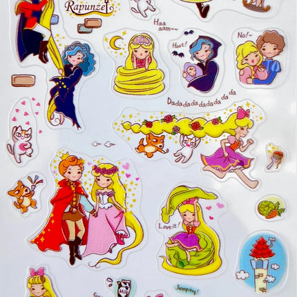 Sticker Rapunzel Fairy Tale
