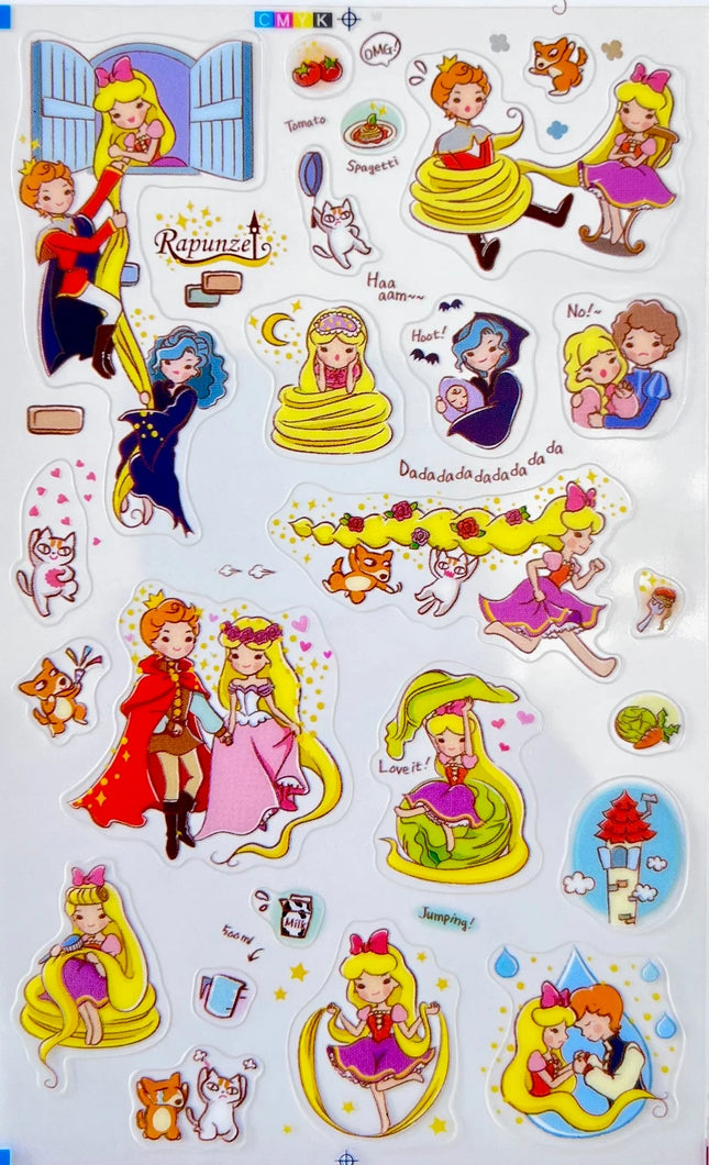Sticker Rapunzel Fairy Tale