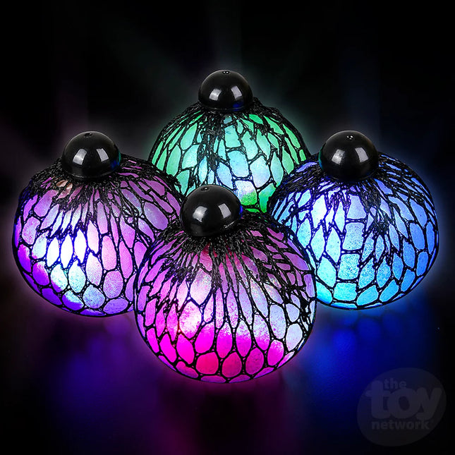 Mesh Squish LU Glitter Ball 3"