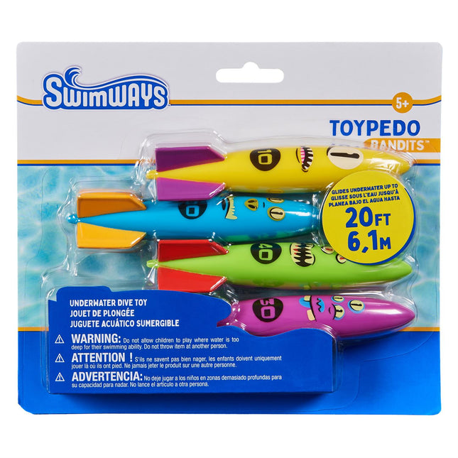 Torpedo Bandits Pool Diving Toys 4pk