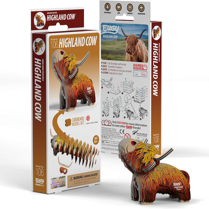 EUGY Highland Cow 3D Puzzle