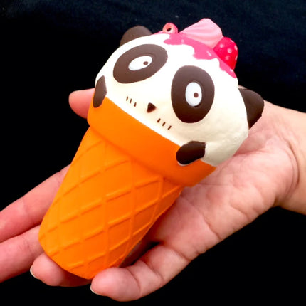 Panda Ice Cream Cone Squishy 4.75" Slowrise