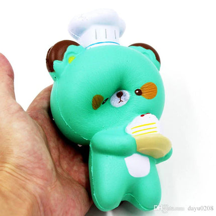 Dessert Chef Bear Squishy 4.75" Slowrise