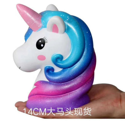 Unicorn Head Squishy Slowrise 14cm