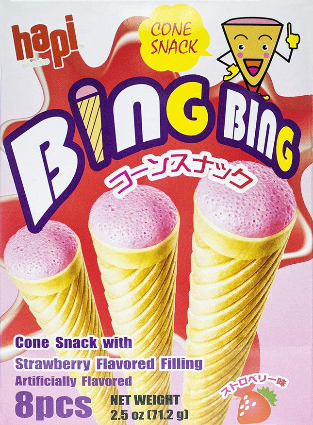 Bing Bing Strawberry Cone Snack