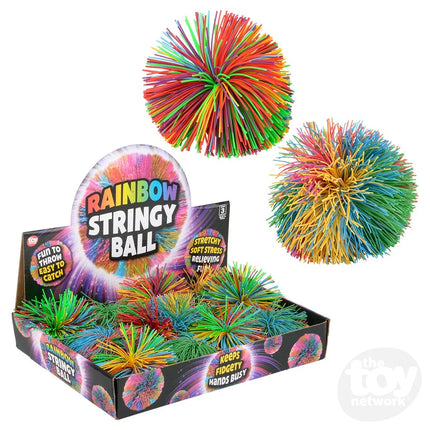 Rainbow Pom Pom Ball 3.5"