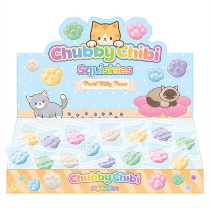 Chubby Chibi Pearl Kitty Paw Sensory Toy