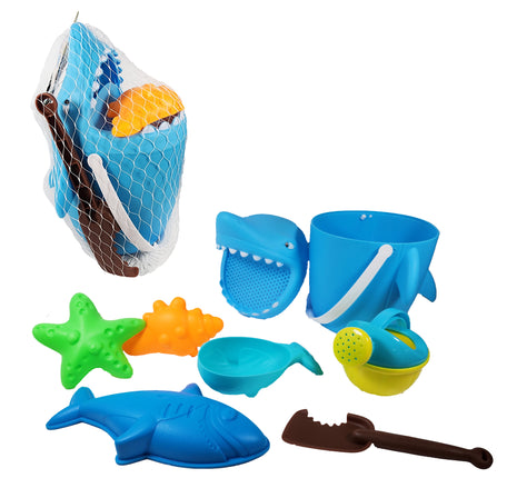 Beach Bucket Set Shark 8pc