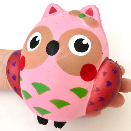 Pink Owl Squishy 5" Slowrise