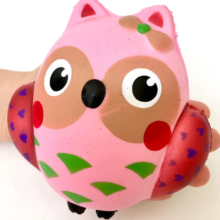 Pink Owl Squishy 5" Slowrise