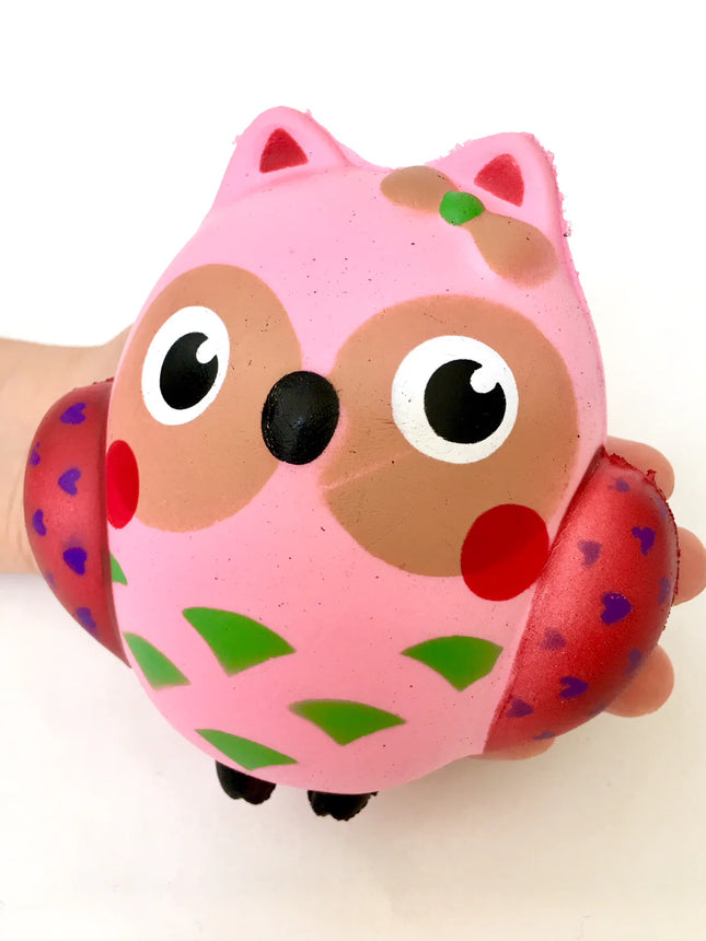 Pink Owl Squishy 5" Slowrise