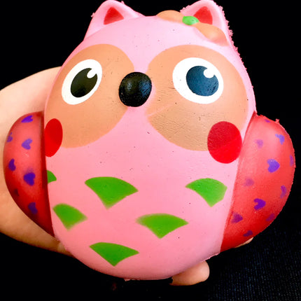 Pink Owl Squishy 5" Slowrise