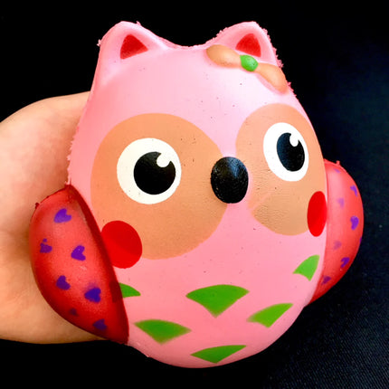 Pink Owl Squishy 5" Slowrise