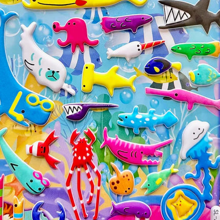 Sticker Sea World 1 Combo Puffy
