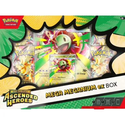 PM Mega Evolution 02.5  Ascended Heroes- ex Box Case (Mega Meganium, Mega  Emboar or Mega Feraligatr)