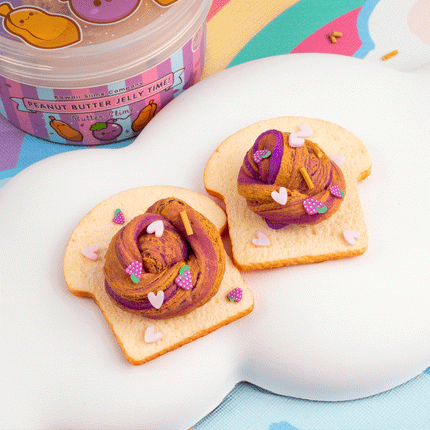 Peanut Butter Jelly Time Grape 2 Slimes In 1