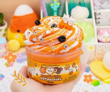 Kawaii Pumpkin Spice Catpuccino Butter Slime