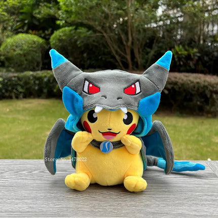 PM Plush Pikachu Cosplay Charizard X 21cm