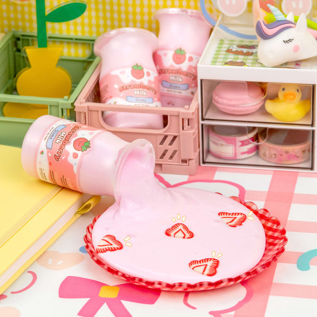 Strawberry Milk Glossy Slime