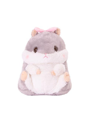 AM Grey Hamster Pink Bow 13.5"