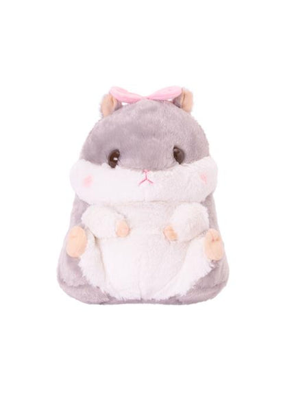 AM Grey Hampster Pink Bow 13.5"